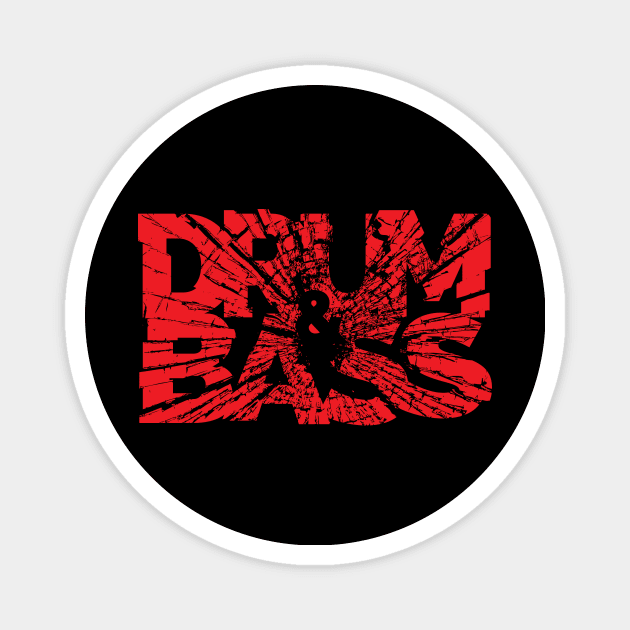 Drum and Bass Magnet by FAKE NEWZ DESIGNS